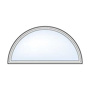 DaylightMax Geometric Window – Half-Round