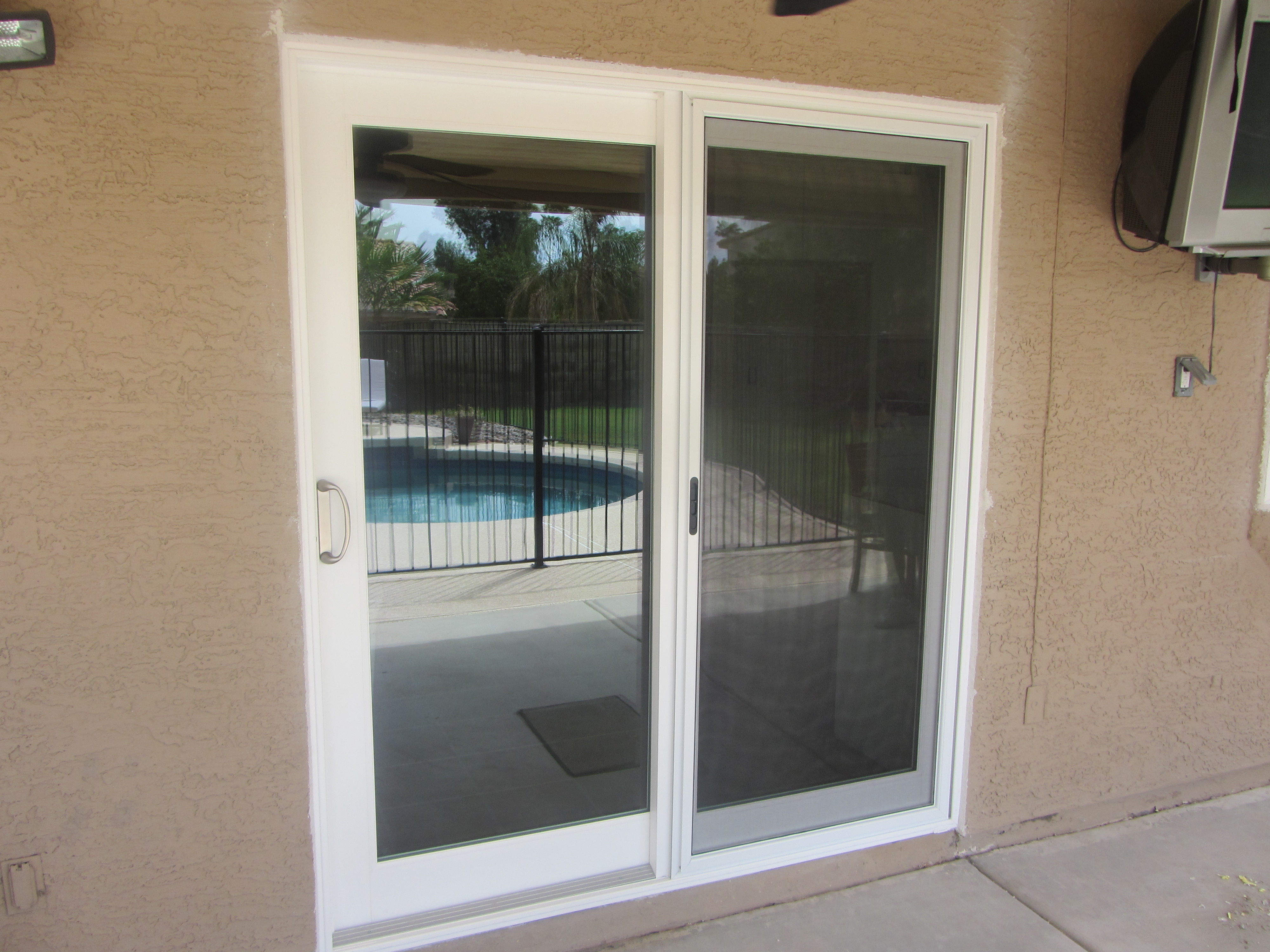 New Replacement White French Sliding Door